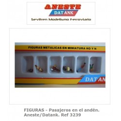 FIGURAS - Pasajeros en el andén - Aneste - Datank. Ref 3239