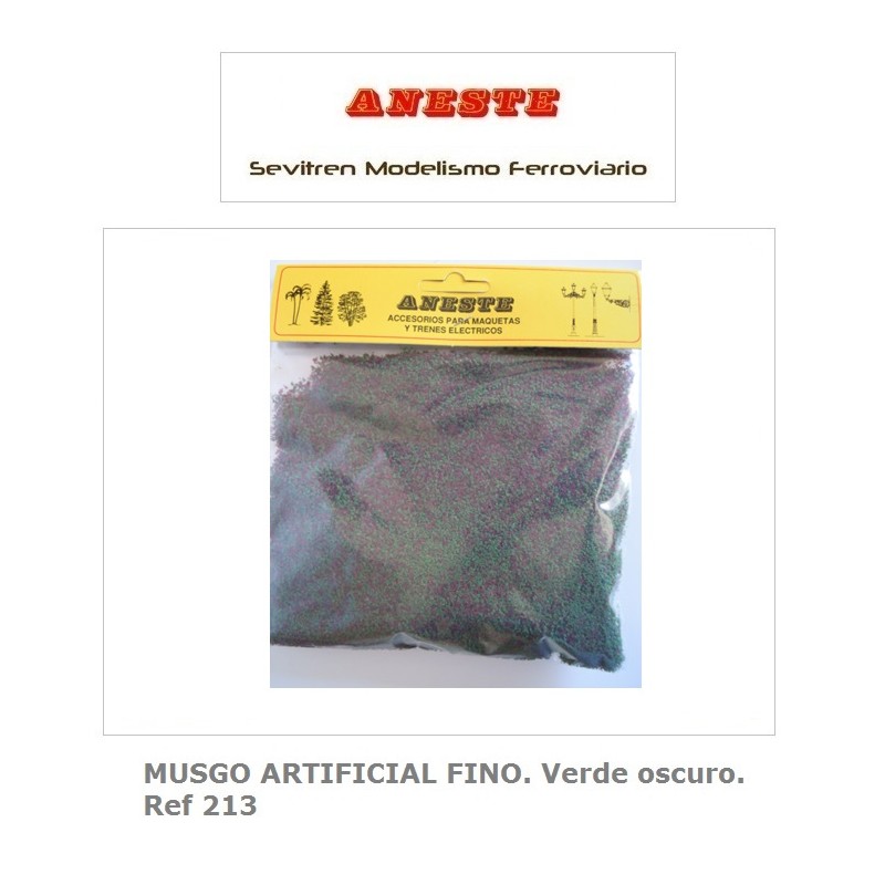 FINE ARTIFICIAL MOSS. Dark green. Aneste- Ref 213