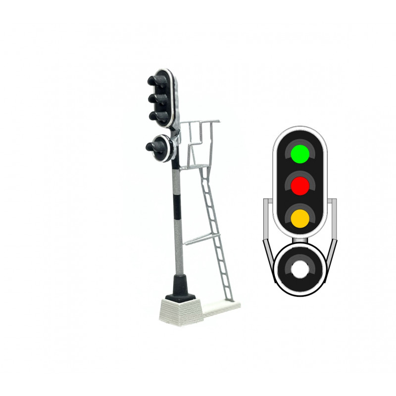 RENFE - Departure signal with 4 Leds. MAFEN 413115 FINE SCALE