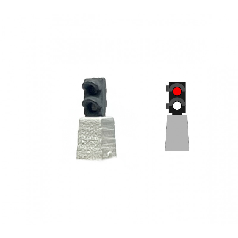 RENFE - Dwraf signal with 2 Leds (red/white). MAFEN 414102 FINE SCALE