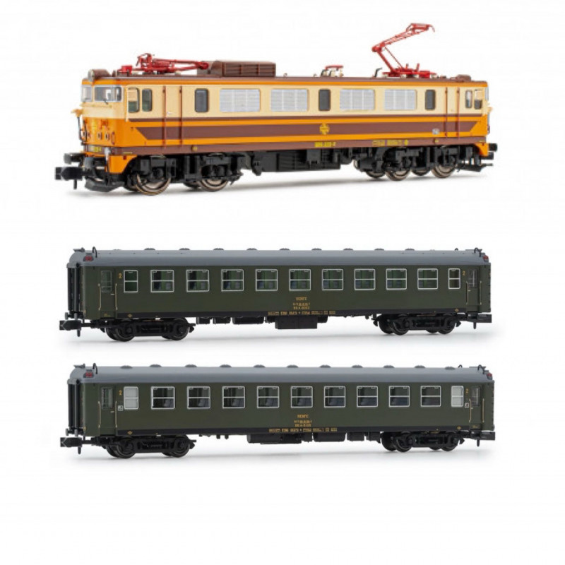 copy of RENFE, 2-unit pack 5000 coaches, 2 x BB4 2nd class, ep. IV .Arnold HN4478