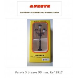 Farola 3 brazos 55 mm. Aneste - Ref 2517