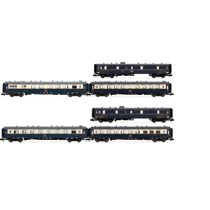 CIWL. "Étoile du Nord". Sets:  2 coches DD3, 2 VP “Flèche d'Or” y 2 VPC “Étoile du Nord”, ép II. Arnold HN4488-HN4489