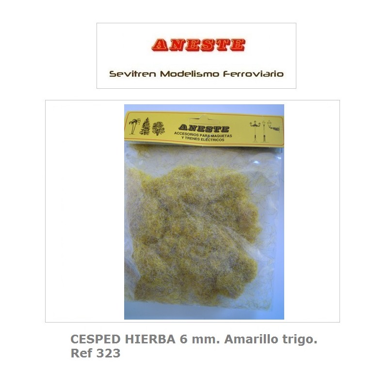 CESPED HIERBA 6 mm. Amarillo trigo. Aneste - Ref 323