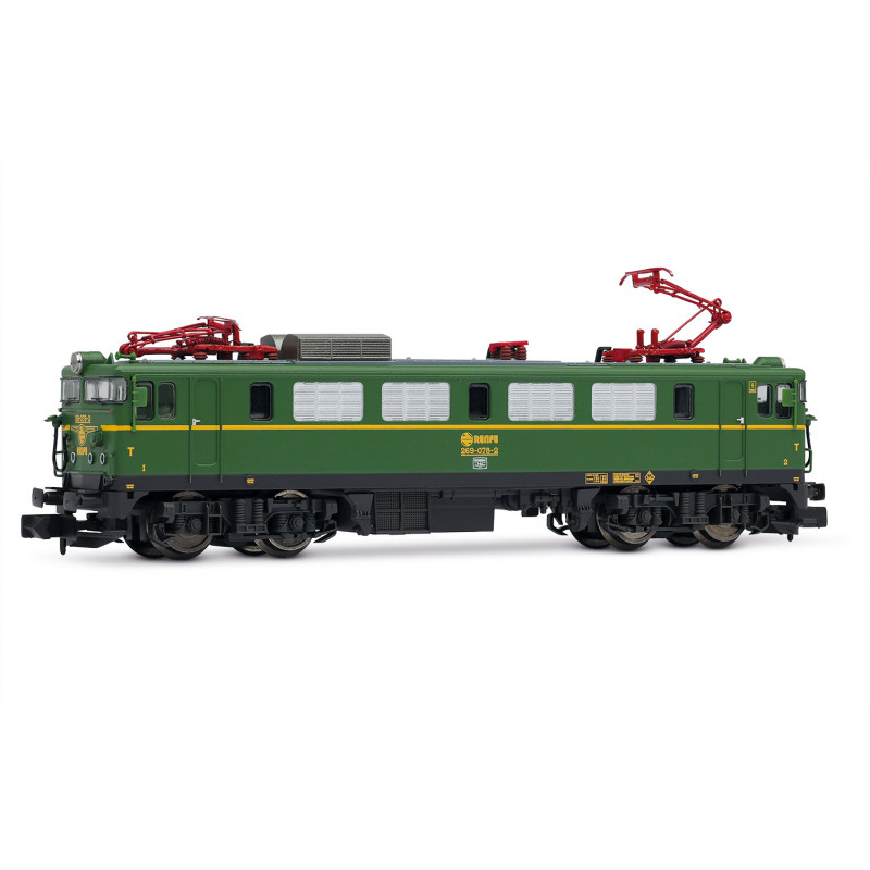 Locomotora eléctrica  RENFE 269-078, decoración verde/amarillo con escudo de logo, ép. IV. Sonido- Arnold HN2608S