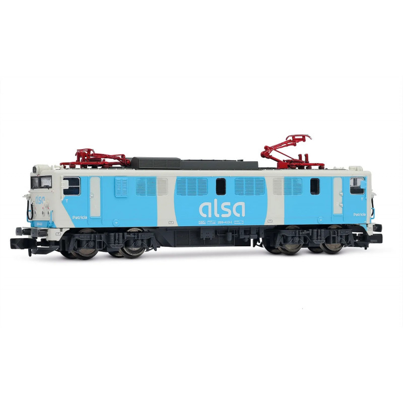 Locomotora eléctrica  ALSA 269-413, decoración azul/blanca, ép.VI. Analógica- Arnold HN2610