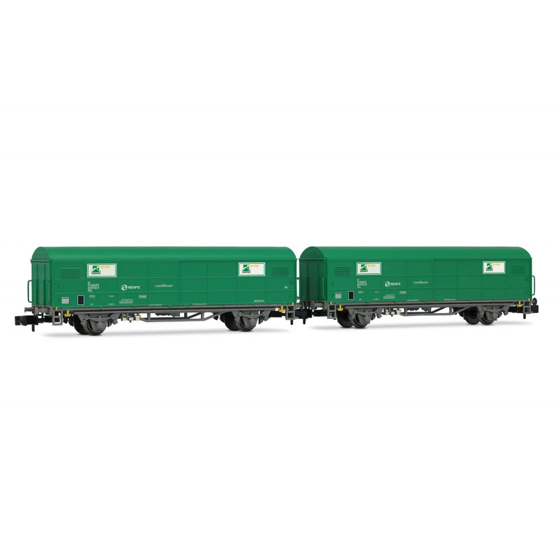 RENFE, 2-unit set of JPD wagons "TEM", green livery, ep. V- Arnold HN6703