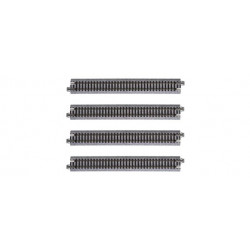 Vías rectas  de 186 mm. Blister 4 unidades. Kato  20-010