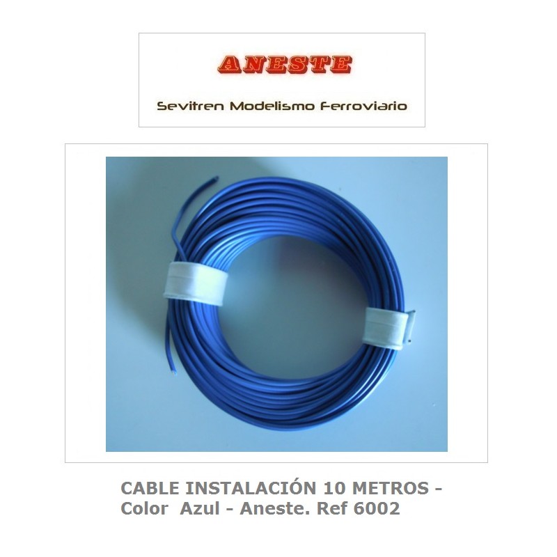 CABLE INSTALACIÓN 10 METROS - Color  Azul - Aneste. Ref 6002