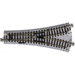 Y electric turnout without bendable 481 mm 15º .Kato Unitrack 20-222