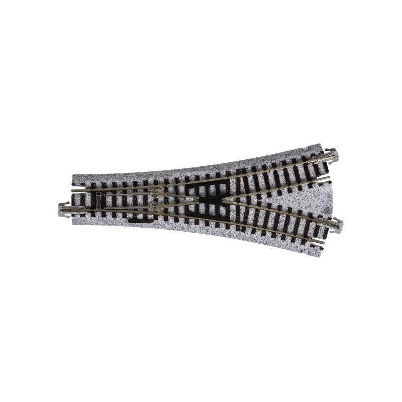 Desvío eléctrico en Y 481 mm 15º. Kato Unitrack  20-222