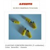 MALE CONNECTION PINS (5 units) - Yellow color - Aneste