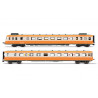 SNCF, diesel railcar RGP II, with motor unit + trailer in re-built version, orange/silver livery, ep. IV - Arnold HN2636
