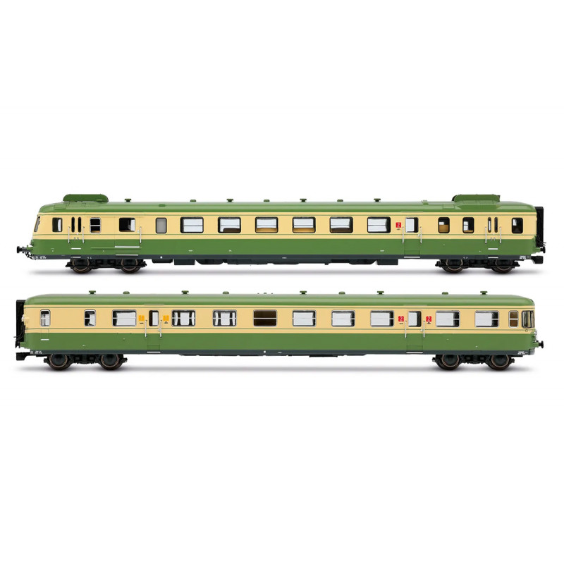 SNCF, automotor diésel RGP II, versión reformada, decoración verde/beige, ép. IV- Arnold HN2635