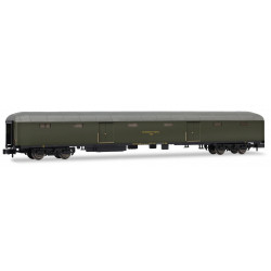RENFE, DGCT-7 postal van "Furgón Postal nº7", olive green livery with large lettering and markings, ep. III-IV Arnold HN4505