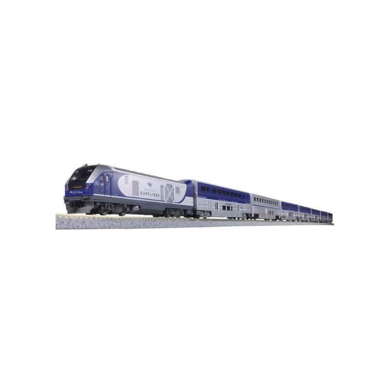 Amtrak SC-44 & Amtrak Pacific Surfliner 4 Unit Base Set. Kato-USA K106-9001 Amtrak SC-44 & Amtrak Pacific Surfliner 4 Unit Base Set. Kato-USA K106-9001