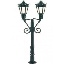 Park lamp double black, LED warm-white. Viessmann 6473