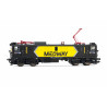 MEDWAY, loc. eléctrica 269 517-9, decoración negra/amarillo, ép. VI- Electrotren HE2019