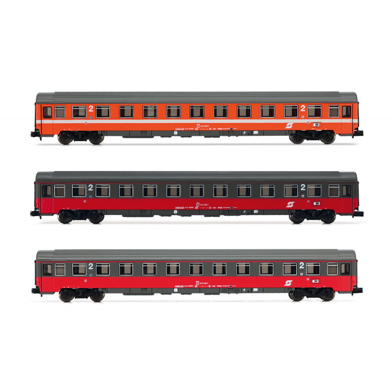 EuroCity "Mozart" sets 3-unit pack, contains 2nd class coaches, ep. IV- Arnold HN4371
