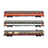 EuroCity "Mozart" set 1/2, 3-unit pack, contains restaurant, 1st and 2nd class coaches, ep. IV- Arnold HN4370