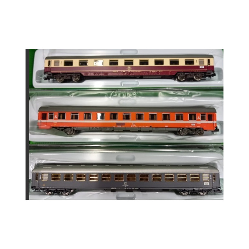 FS/DB, 3-unit pack “Alpen-Express” Rome – Munich,1x Awmz, 1xEurofima 2nd class + 1x UIC-X . ep. IV  Arnold HN4468