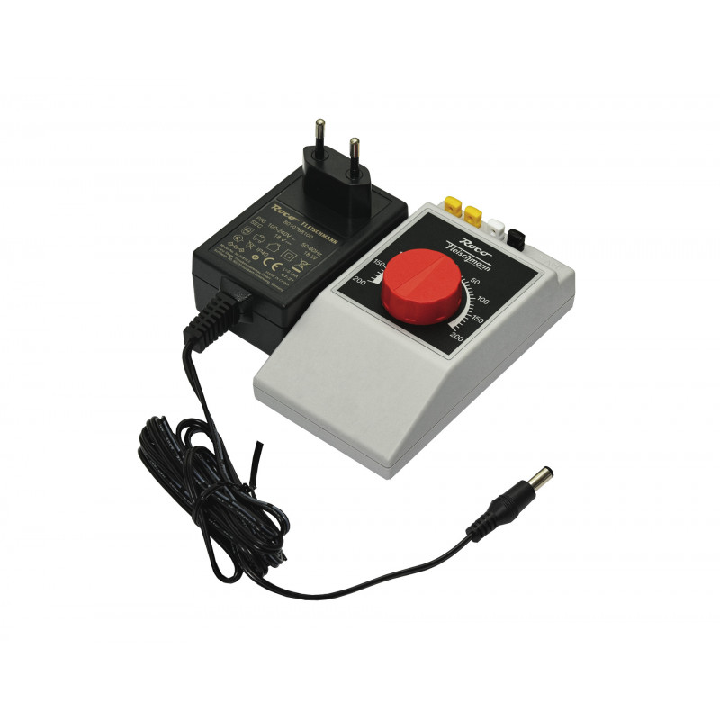 Train controller and plug-in power supply. ROCO 10798