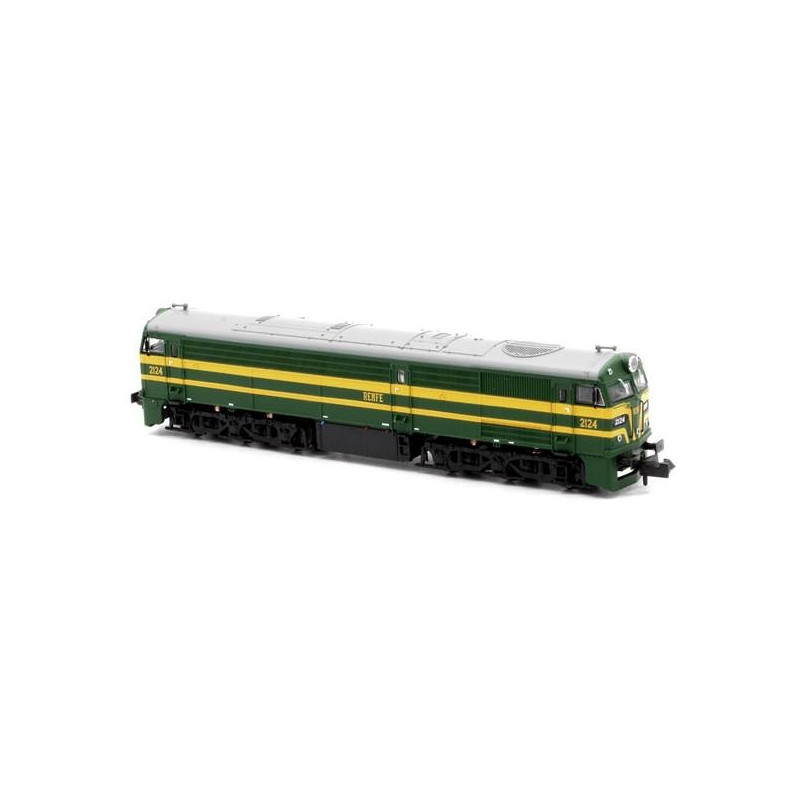 RENFE, diesel locomotive 2124, green-yellow livery, ep. III - Mftrain N13230