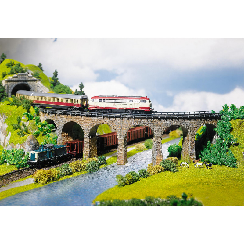 2 Viaduct bridges, curved. Faller 222586