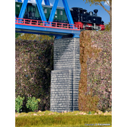 Viaduct bridgeheads, 2 pieces. Kibri 37672