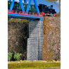 Viaduct bridgeheads, 2 pieces. Kibri 37672