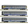 Set de 3 coches Eurofima Cisalpino, CIS. Ép V-VI. Fleischmann 6260019