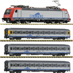 Lote Sevitren 55.  Cisalpino train. Fleischmann 6260019+7560017