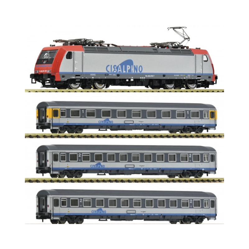 Lote Sevitren 55.  Cisalpino train. Fleischmann 6260019+7560017