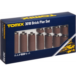 Brick pier set (11 pcs). Tomix 3018
