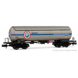 RENFE, 4-axle crude oil tank wagon PRR, "Repesa-Repsol" blue-grey livery, ep.III-IV- Arnold HN6723
