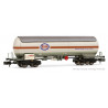 RENFE, 4-axle ammonia tank wagon PRR, "ESSO-Saltra" grey-white-orange livery, ep.III-IV- Arnold HN6724