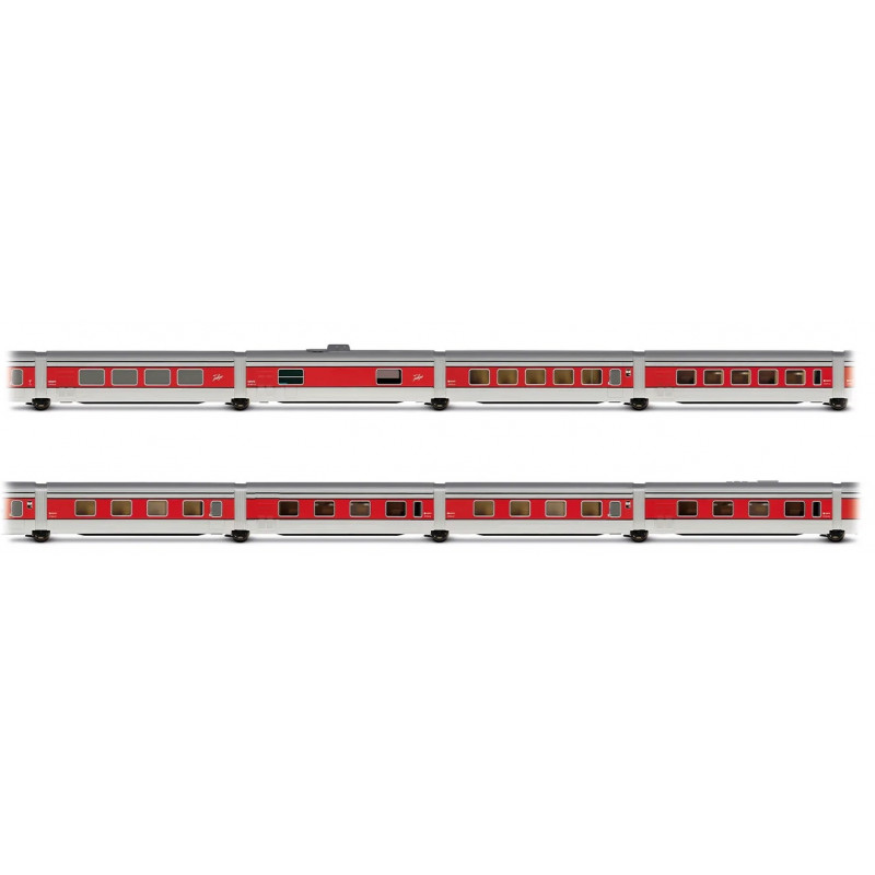 RENFE, 8-unit additional pack of Talgo III RD "Barcelona Talgo", silver roof livery, ep. III-IV- Arnold HN4513