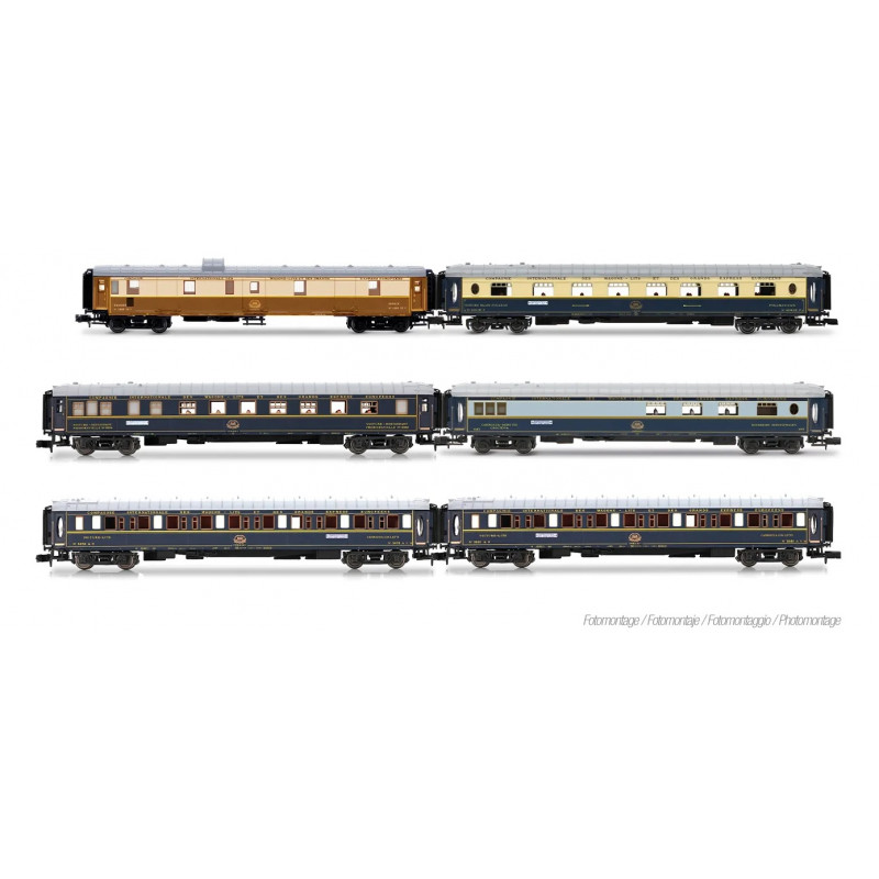 .Intraflug/CIWL, set de 6 coches "50 años de Nostalgie-Istanbul-Orient Express" 1976.  Arnold HN4522