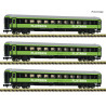 Set de tres coches de viajeros (2), FlixTrain. Ép VI- Fleischmann 6260086