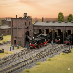 Steam locomotive class 98.8, DB Ref 7160022 (Fleischmann N)
