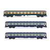 SNCF/DB "D242 París-Berlín-Varsovia". Set 3 coches.  Ép IV. HN4437