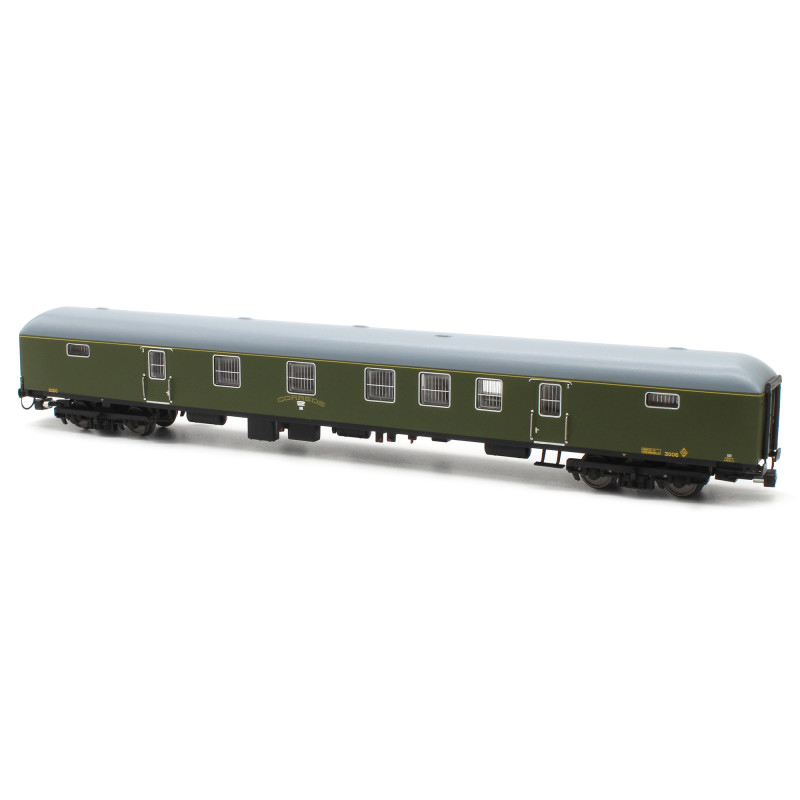 Coche Postal DGDC-3006 verde (versión origen) Ép.III. Mftrain N50121