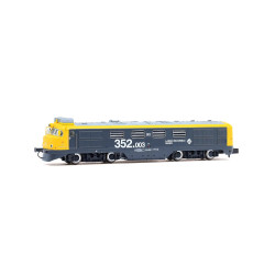 RENFE, locomotora diésel 352-003 "Virgen del Perpetuo Socorro" decoración amarillo-gris,  ép V. Digital- Arnold HN2674D