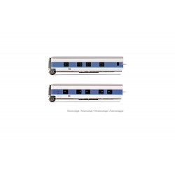 DB AG, set of 2 additional sleeping coaches Talgo “InterCityNight”, blue/white livery, period V - Arnold HN4311